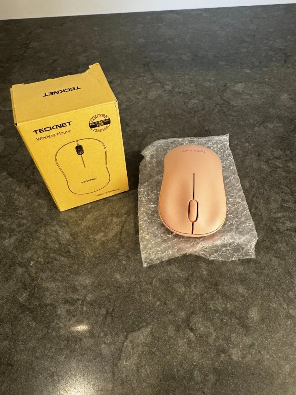 TECKNET Pink Silent Wireless Mouse for Laptop 2.4G Portable EWM01233 NIB